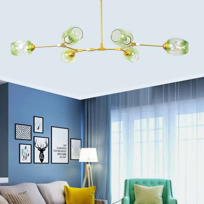 Modern Bubble Glass Sputnik Chandelier