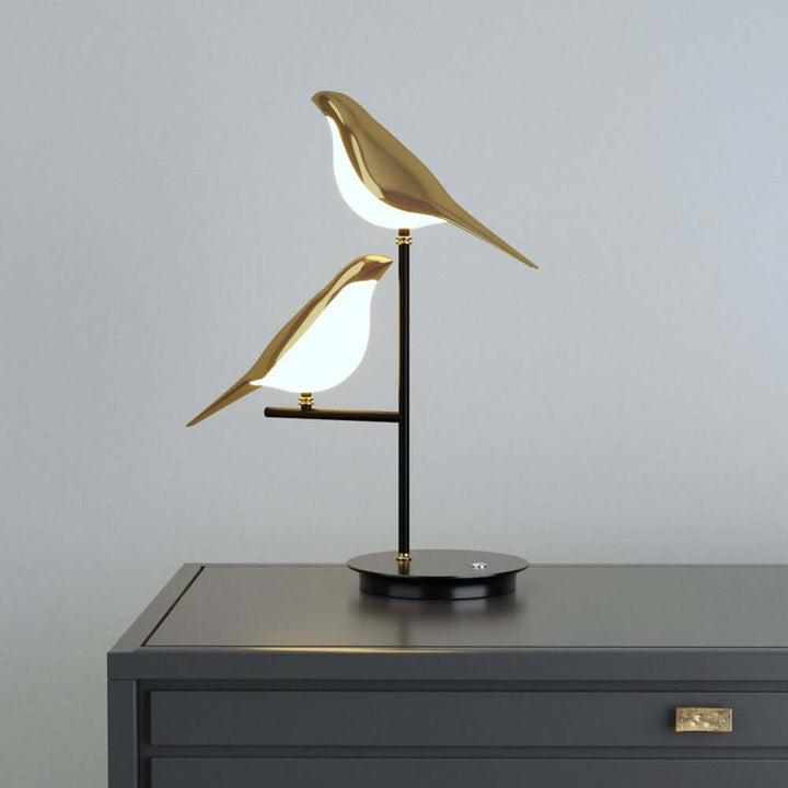 Modern LED Desk Lamp with Bird Design