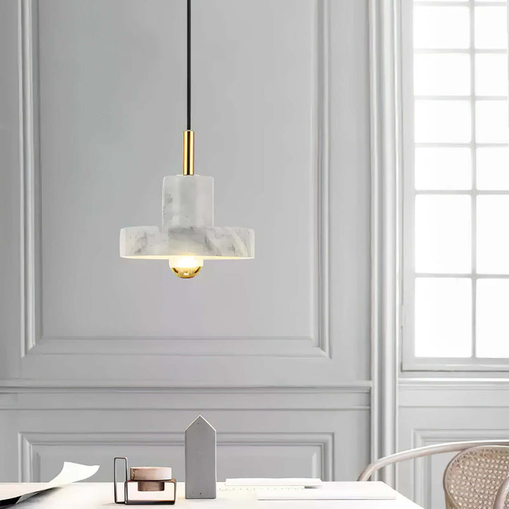 Marble Pendant Lamp with Integrated LED