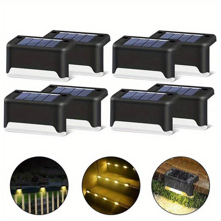 Solar LED Wall Lights Outdoor, Wireless, Auto On/Off