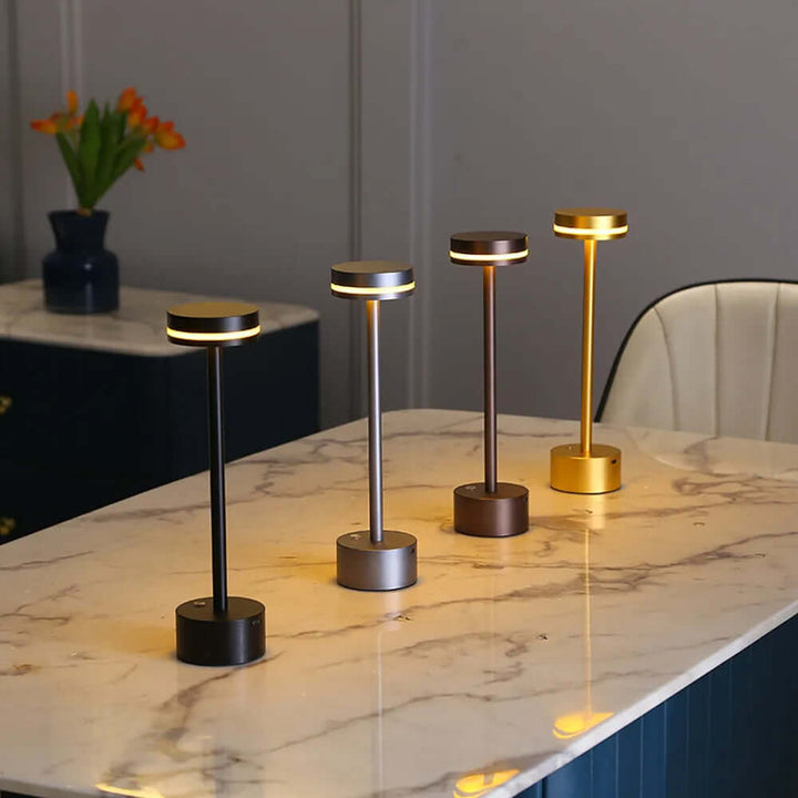 Portable LED Table Lamp with Rechargeable Battery
