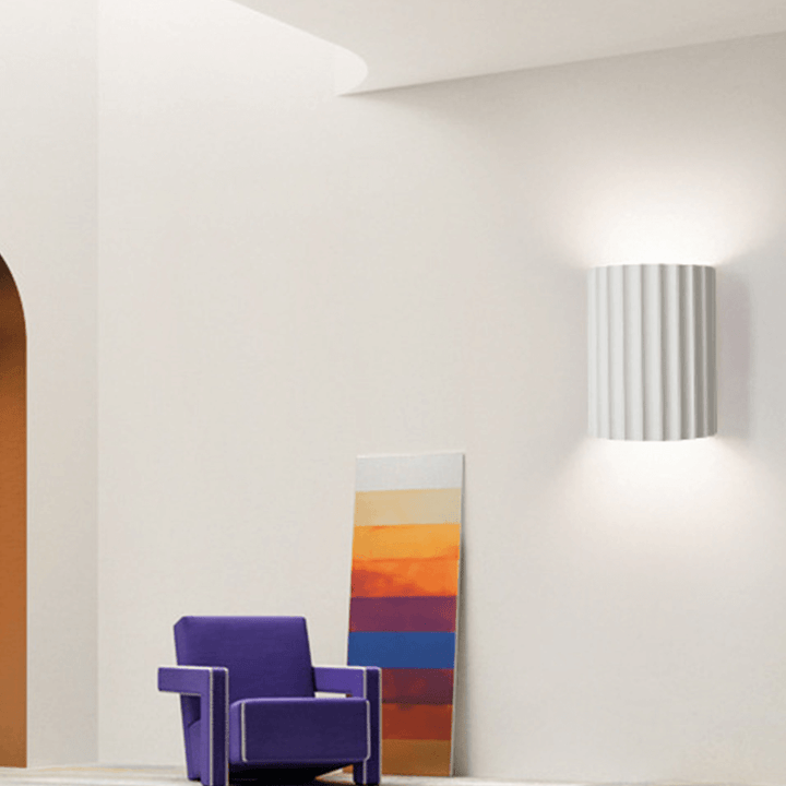 Modern Semi-Circular Resin Wall Sconce