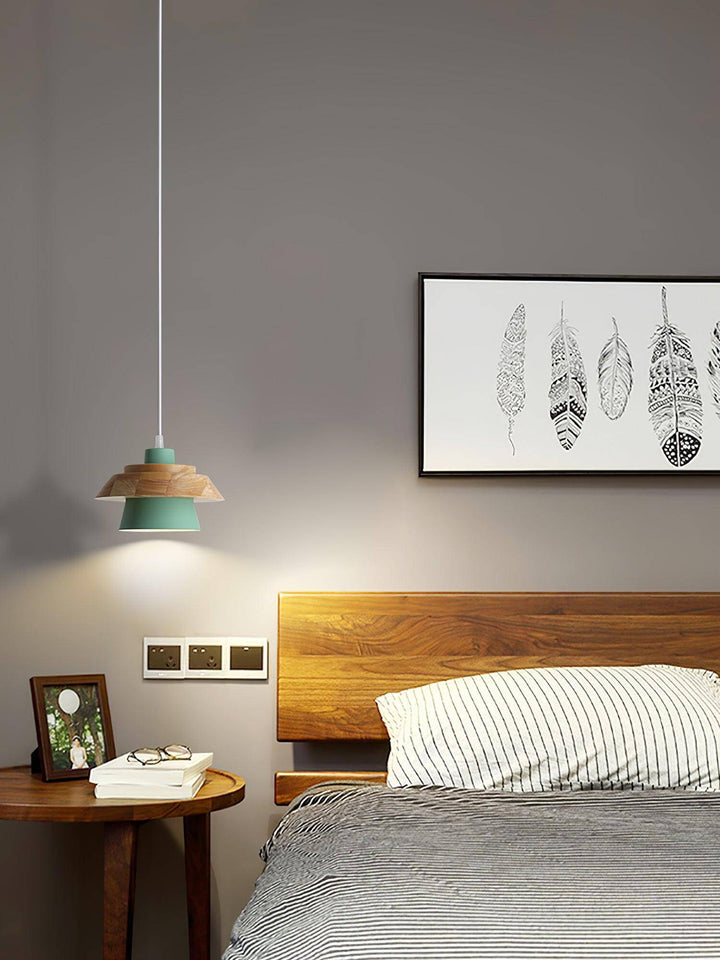 Natural Stone & Wood Pendant Lamp