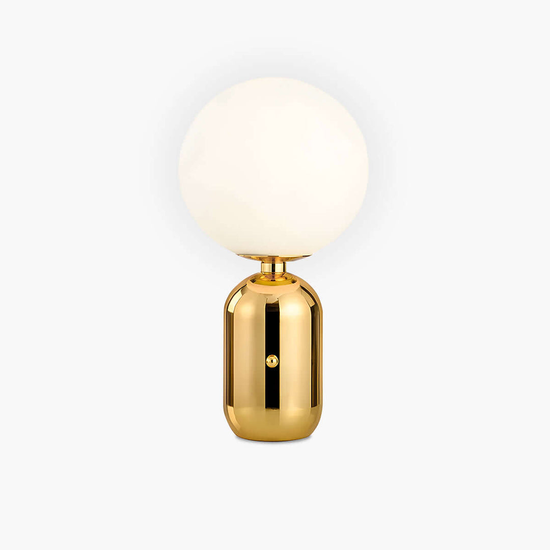Elegant Metal & Glass Table Lamp with G9 Bulb - Gold, Black, White
