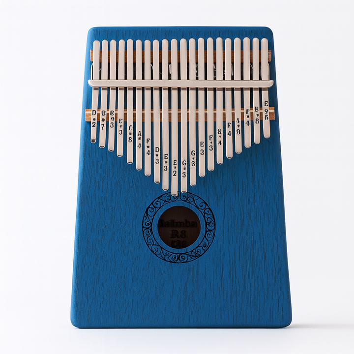 Portable 17-key kalimba thumb piano, ideal for travel, relaxation & beginners. Easy-to-learn wooden musical instrument.