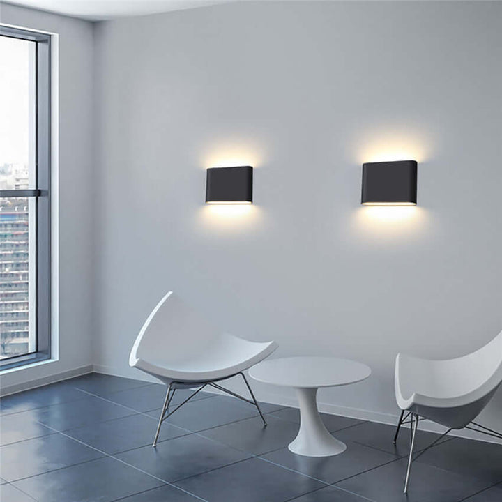 Modern LED Outdoor Wall Sconce Up Down Light Fixture