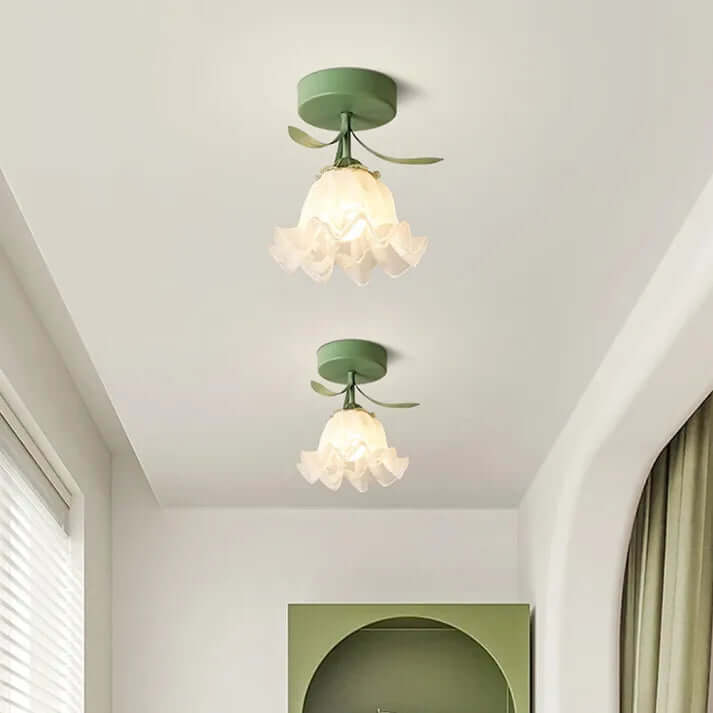 Tiffany Style Mini Floral Ceiling Light