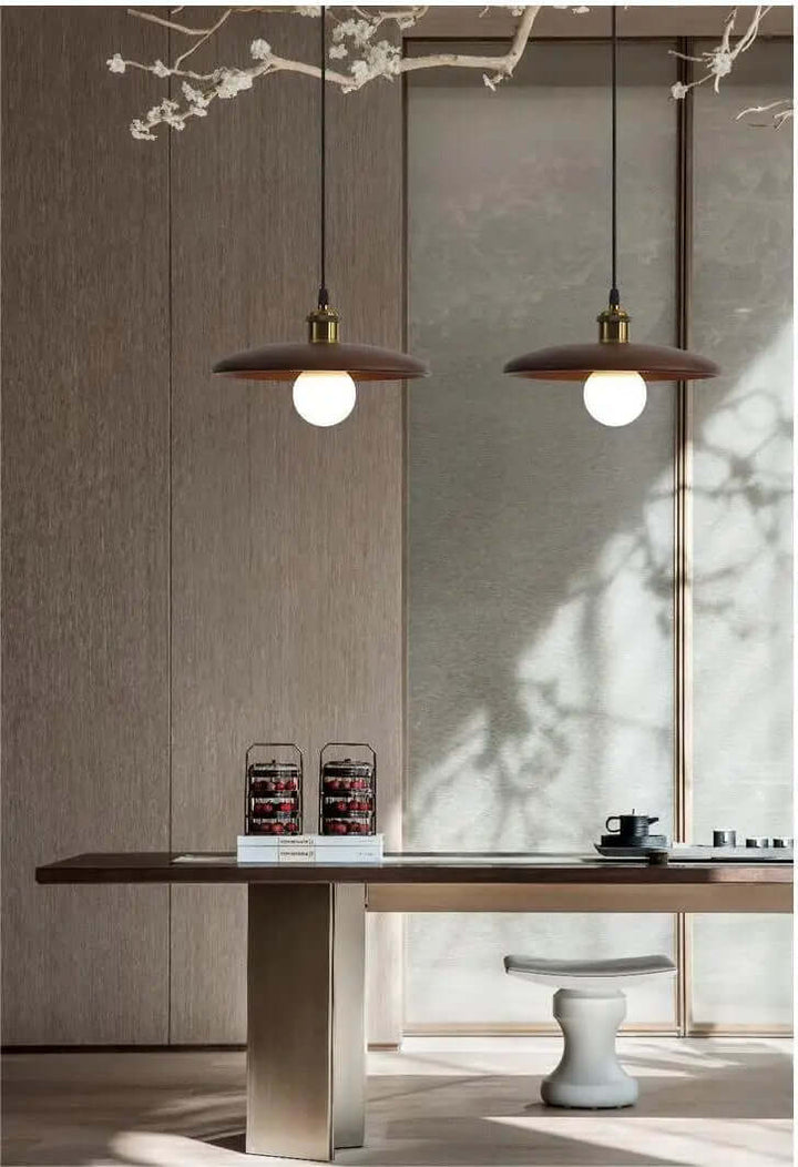 Elegant Wood Ceiling Lamp 2700K LED