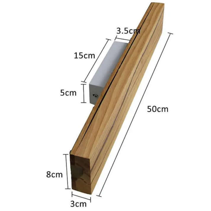 Modern Wood Crack LED Wall Sconce Light