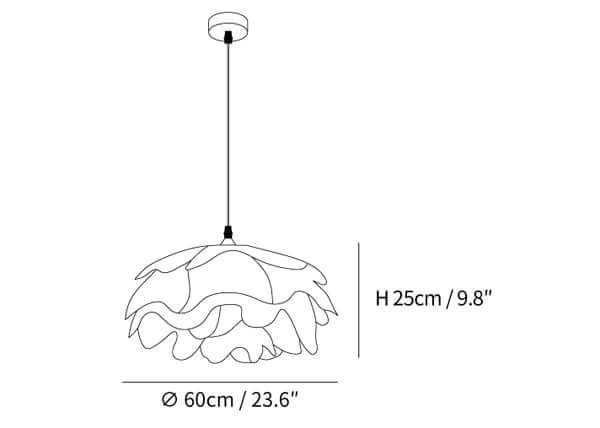 Flower Shaped Pendant Lamp
