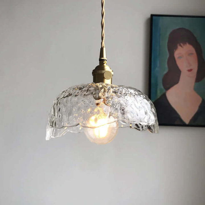 Modern Brass & Glass Pendant Light