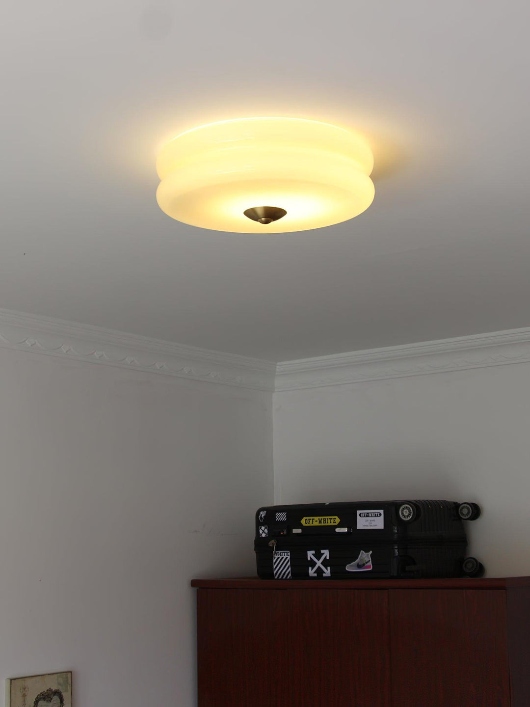 Geometric Art Deco Ceiling Light Fixture