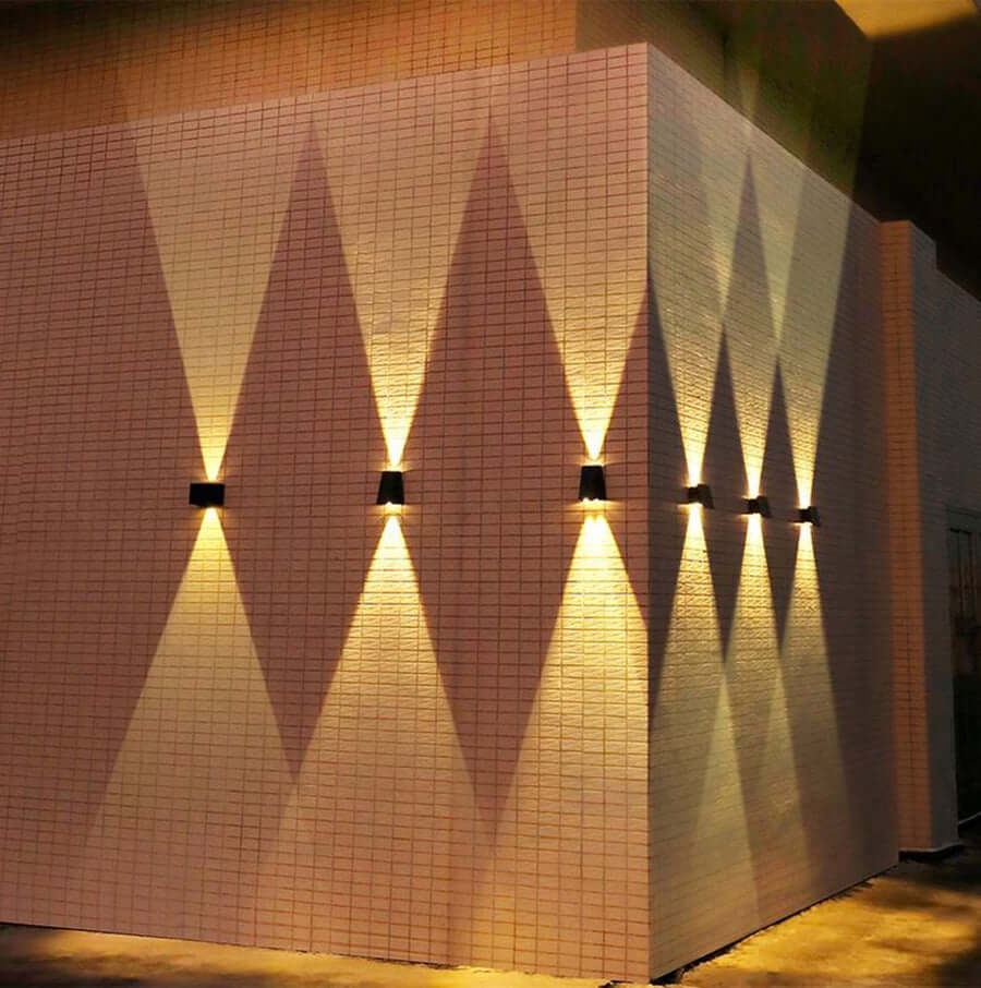 Solar LED Wall Light Outdoor Waterproof Garden