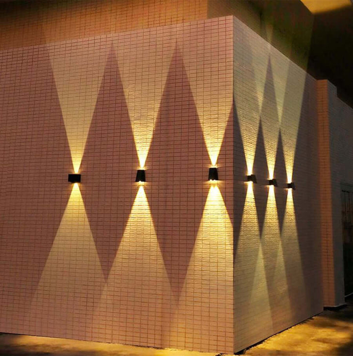 Solar LED Wall Light Outdoor Waterproof Garden