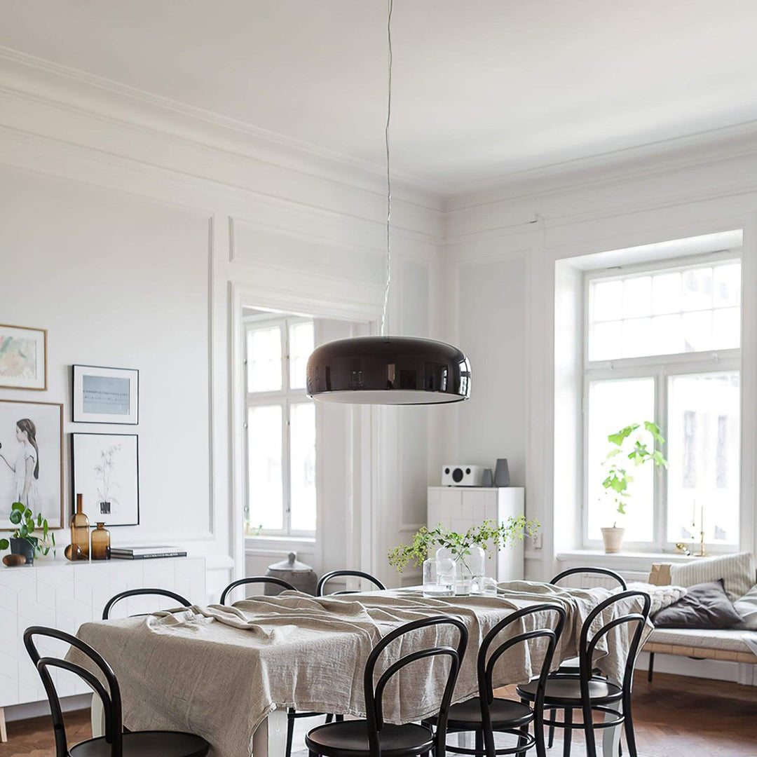 Modern Pendant Light 45/60cm - Aluminium & Polycarbonate