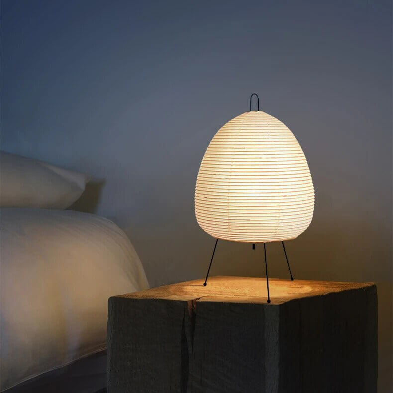 Japanese Style Rice Paper LED Table Lamp