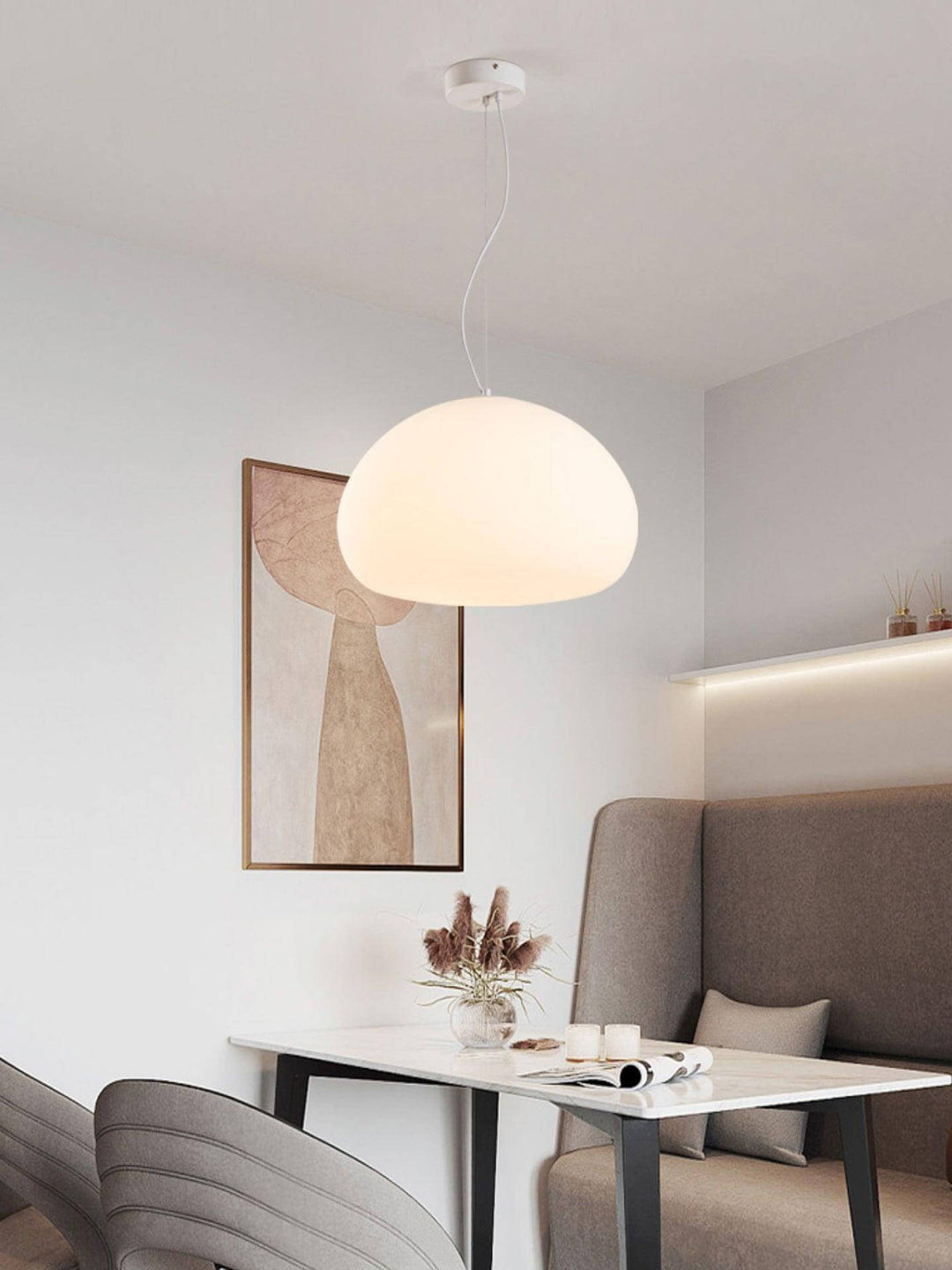 Glass Globe Pendant Light Fixture