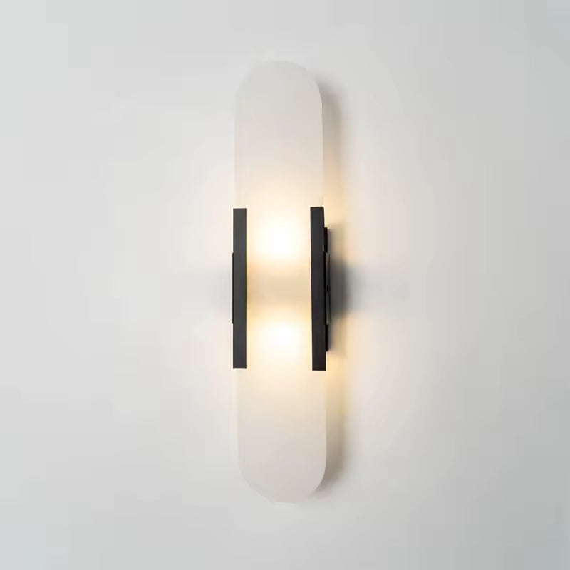 Elongated Alabaster Wall Lamp