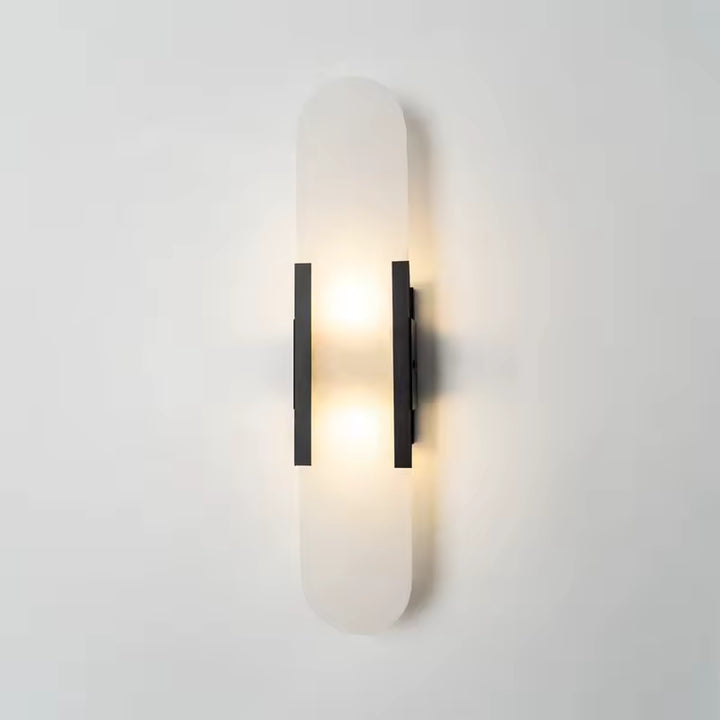Elongated Alabaster Wall Lamp