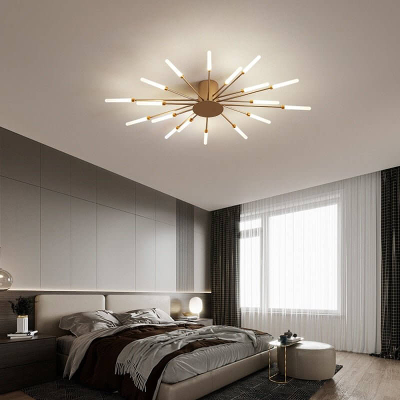 Modern Aluminum & Acrylic Chandelier