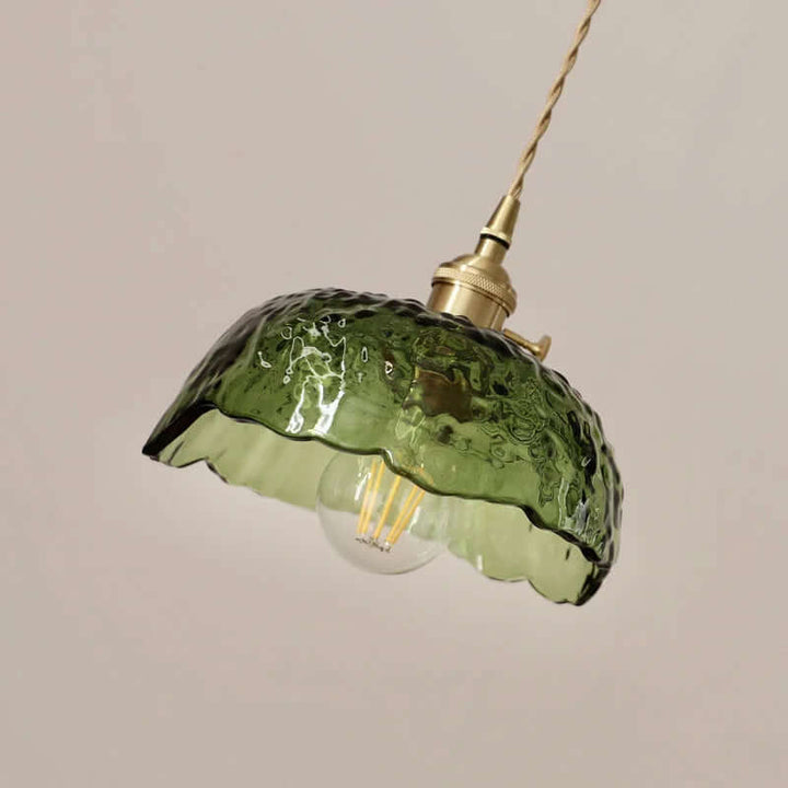 Modern Brass & Glass Pendant Light