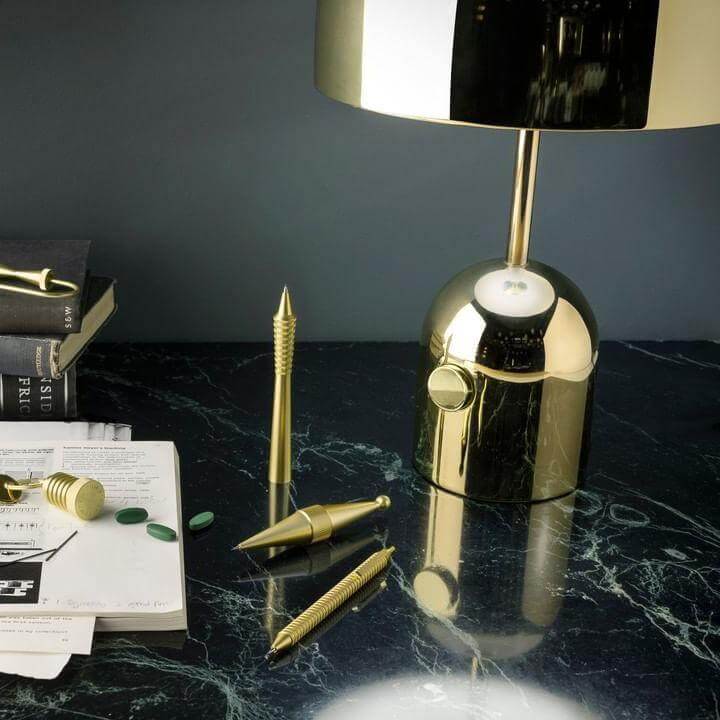 Modern Acrylic & Metal Bell Table Lamp
