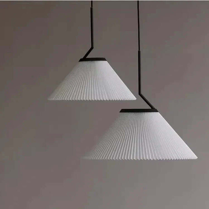 Pleated Cream Pendant Lamp