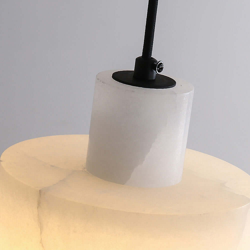 Modern White Marble Pendant Light