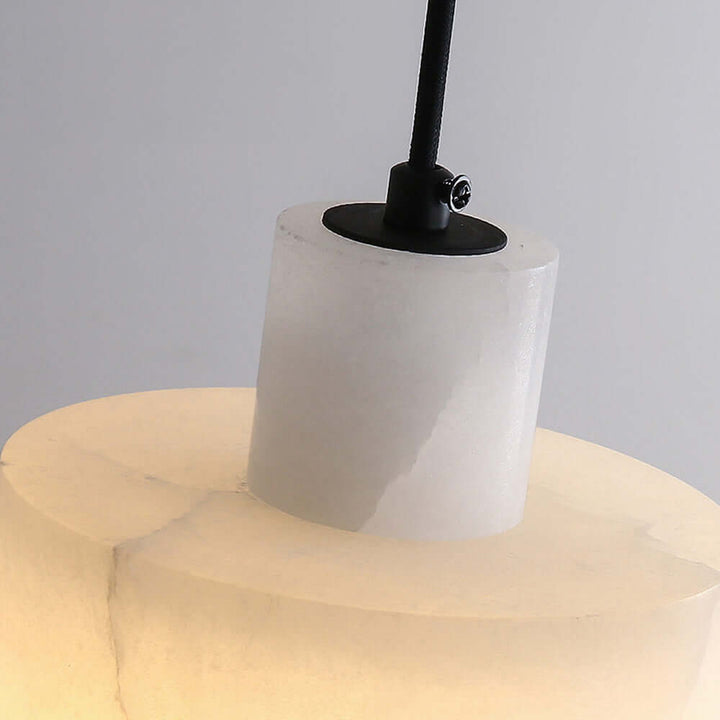 Modern White Marble Pendant Light