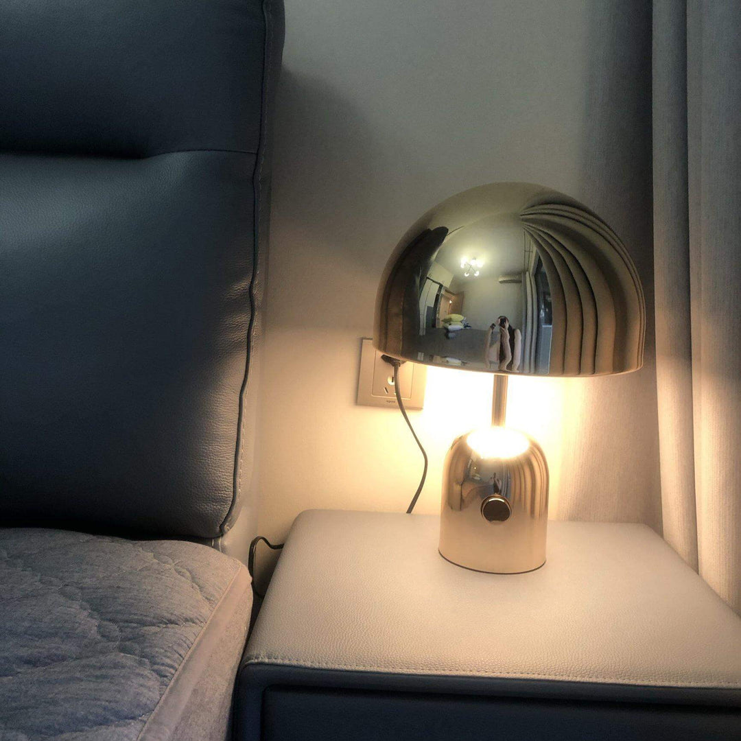 Modern Acrylic & Metal Bell Table Lamp