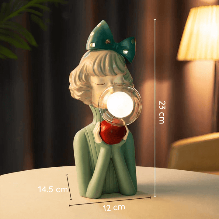 Elegant Resin Table Lamp with USB Power