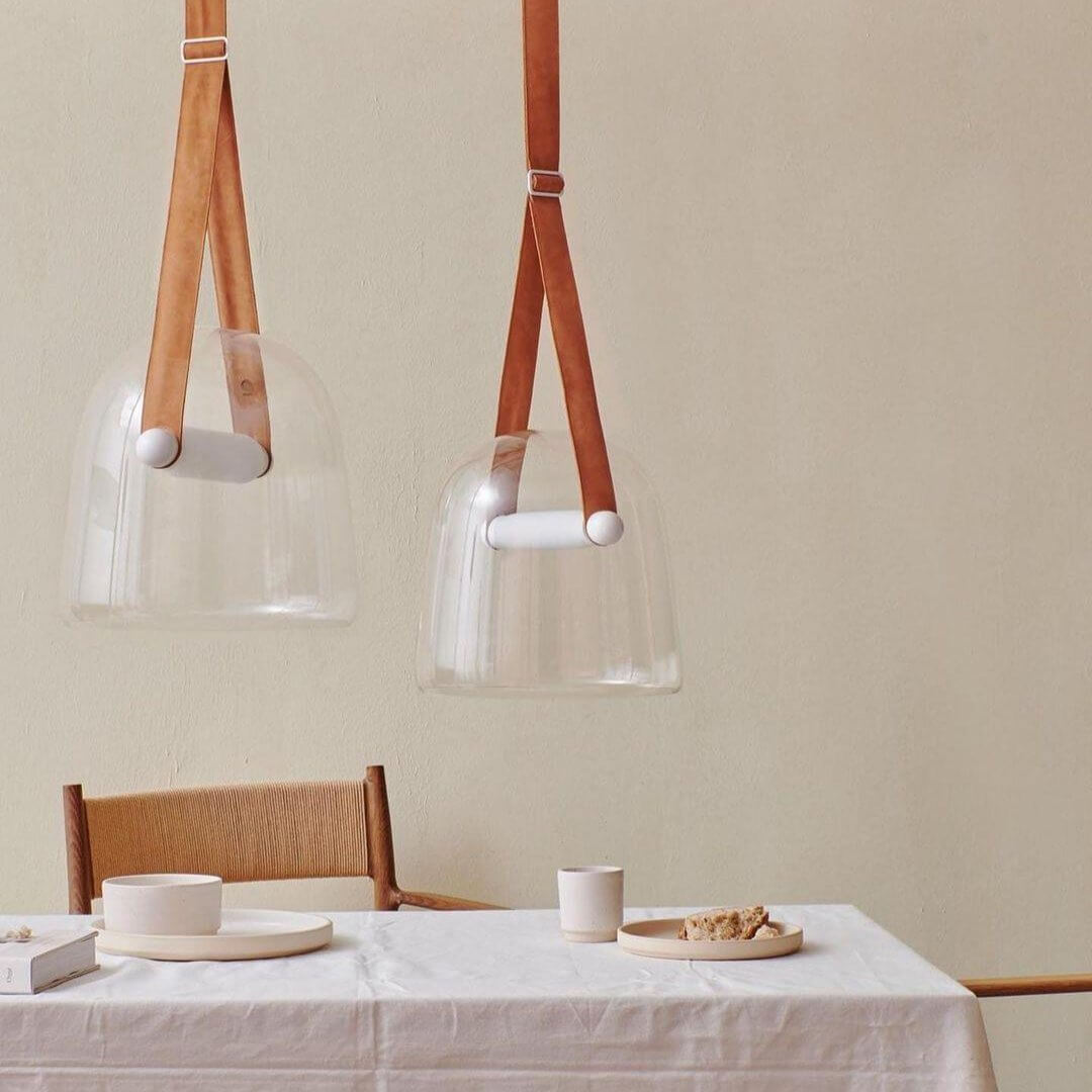 Modern Pendant Lamp with Metal Accents