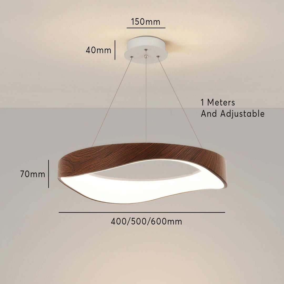 Round LED Pendant Light, Modern Ceiling Lamp, Dimmable