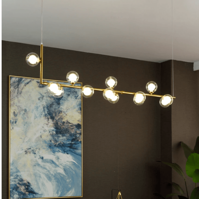 Frosted Glass Chandelier Modern Ceiling Light Fixture