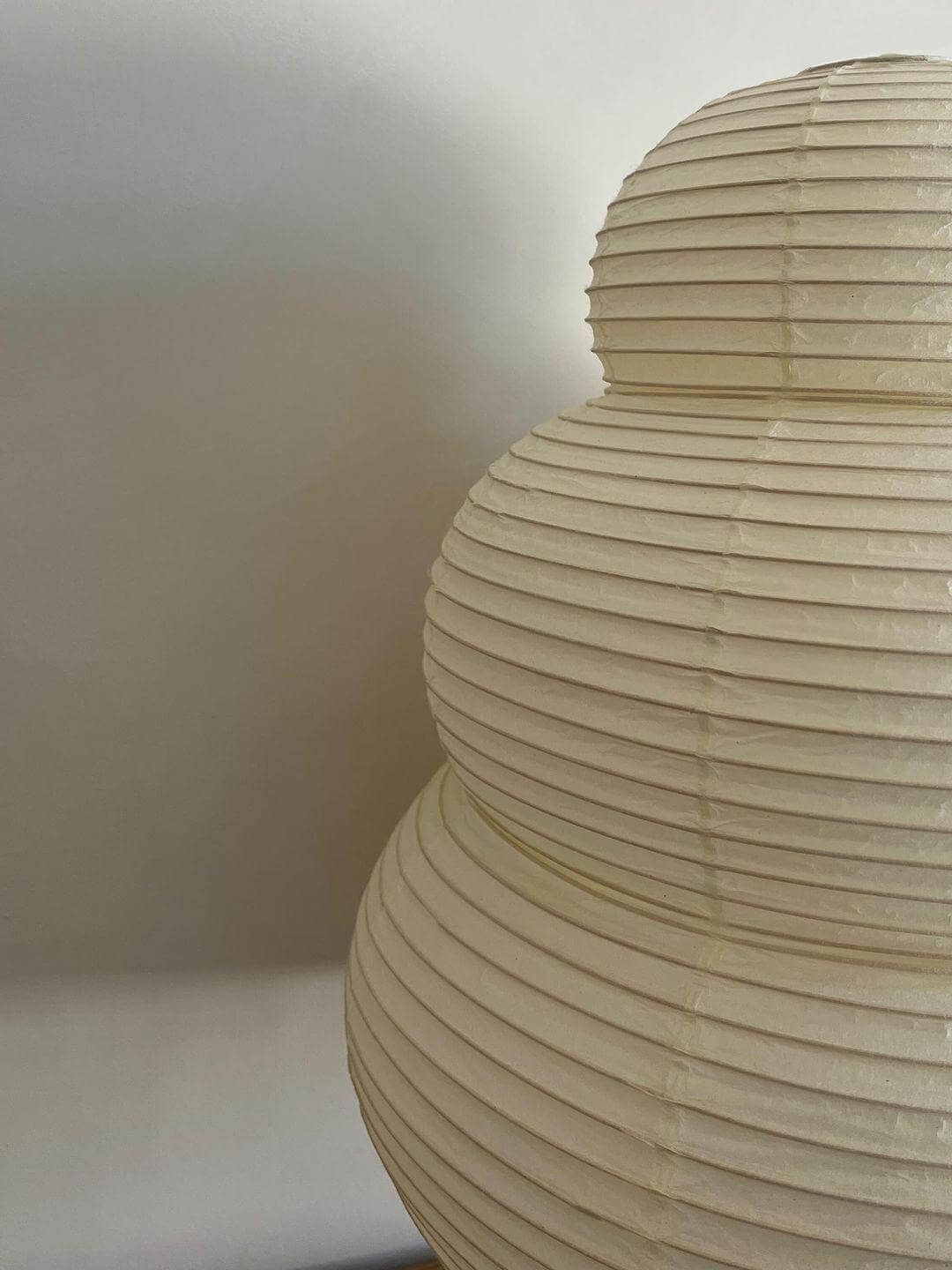 Round Pendant Light Fixture, 40cm Natural Paper Shade