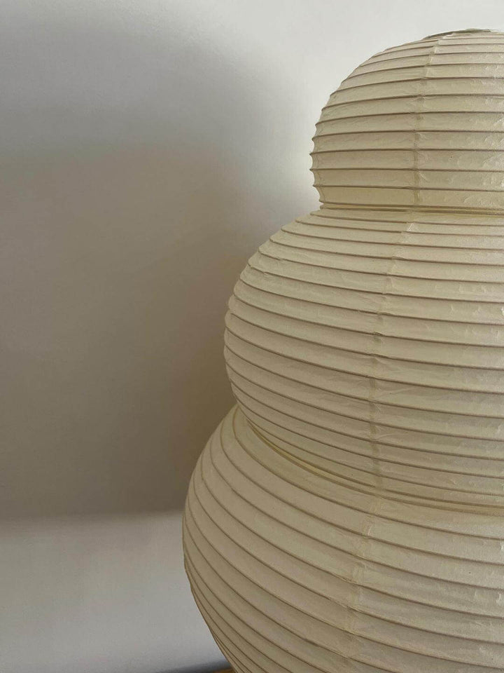 Round Pendant Light Fixture, 40cm Natural Paper Shade