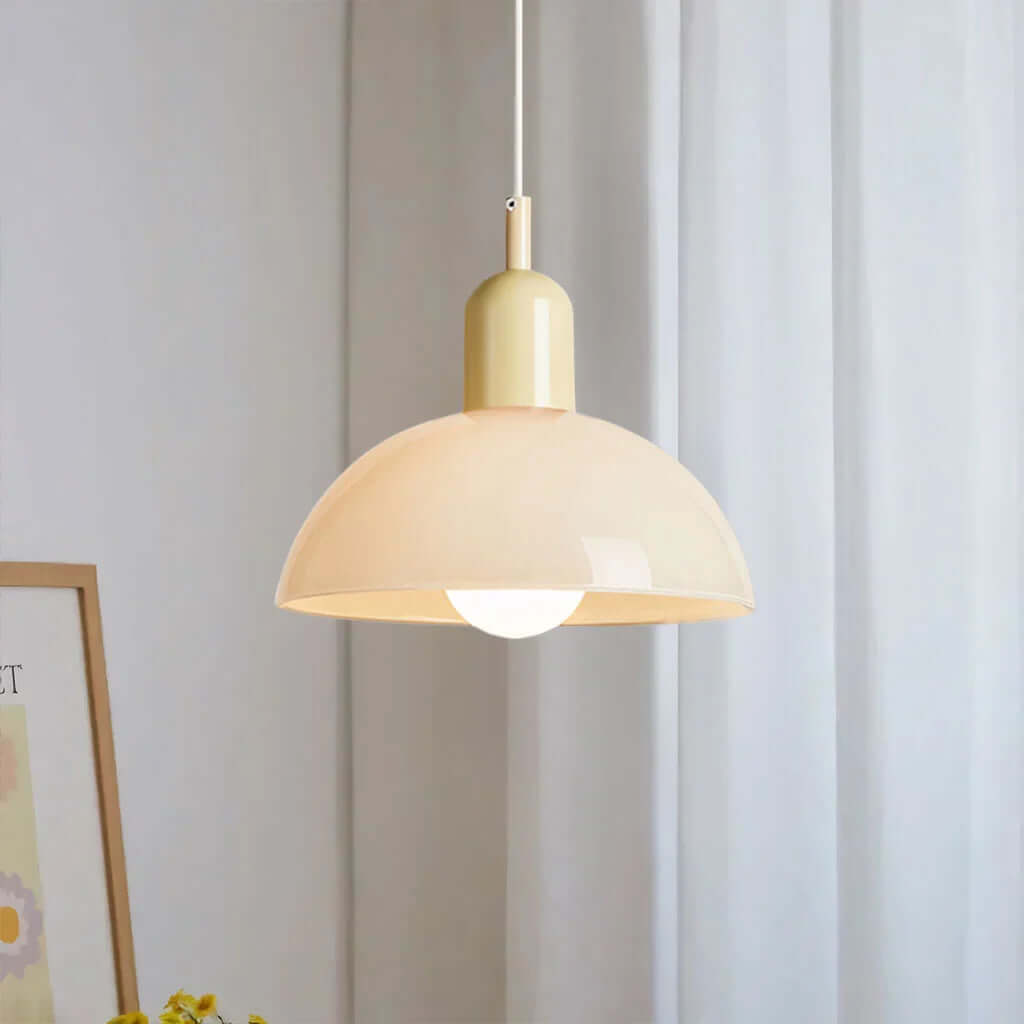 Colorful Glass Bowl Pendant Light