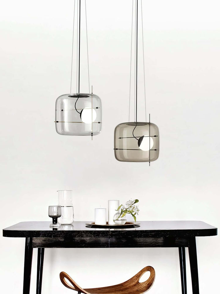 Modern Glass Pendant Light 30cm