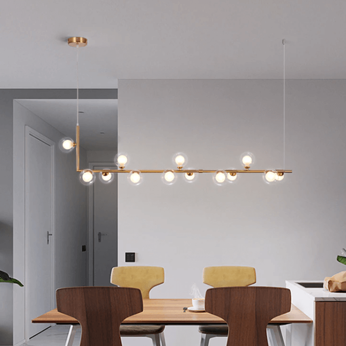Frosted Glass Chandelier Modern Ceiling Light Fixture