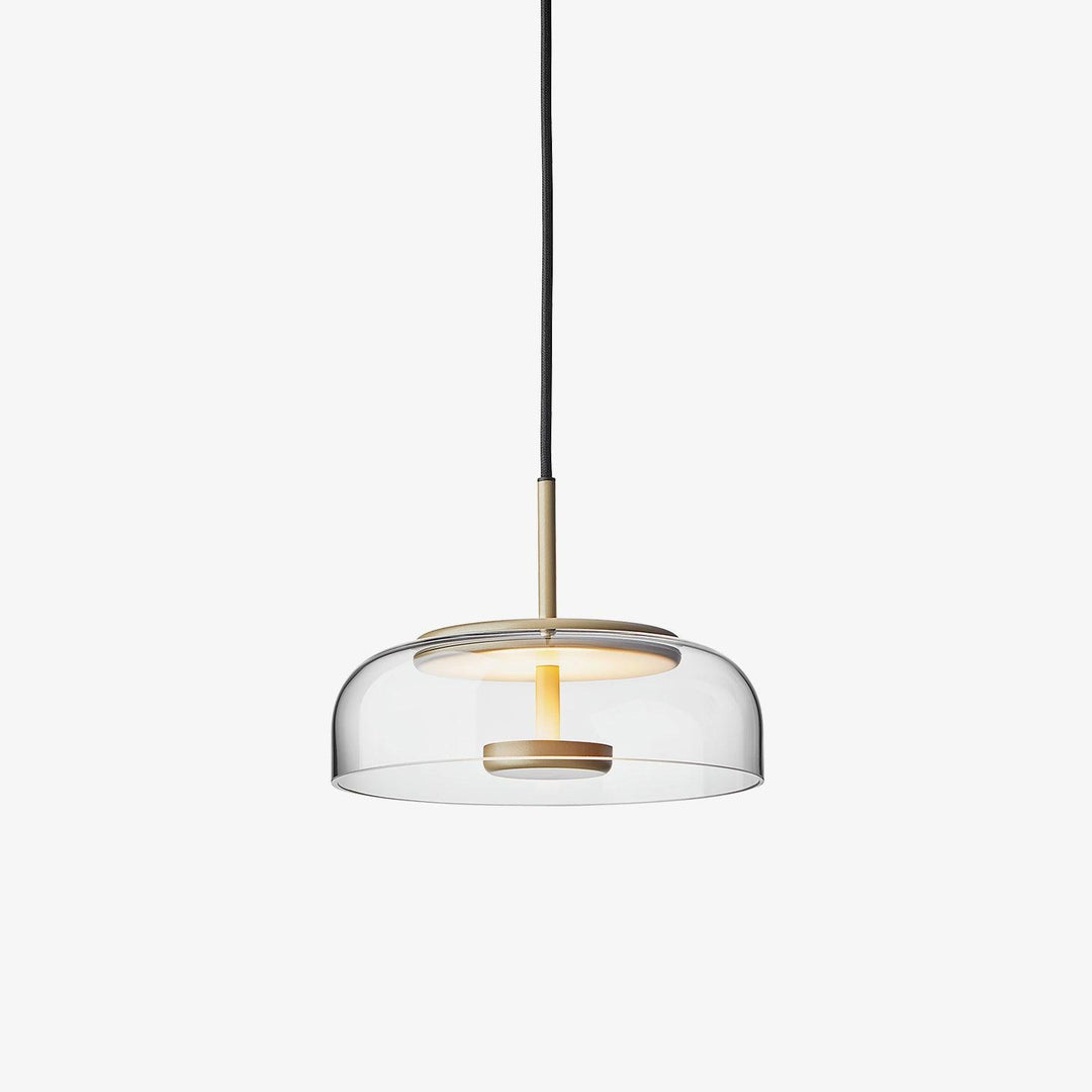 Modern Brass & Glass Pendant Light