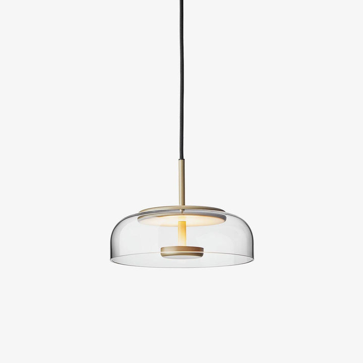 Modern Brass & Glass Pendant Light