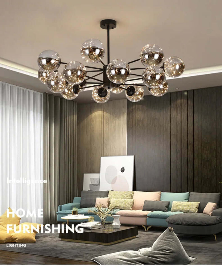 Elegant Glass Ball Chandelier