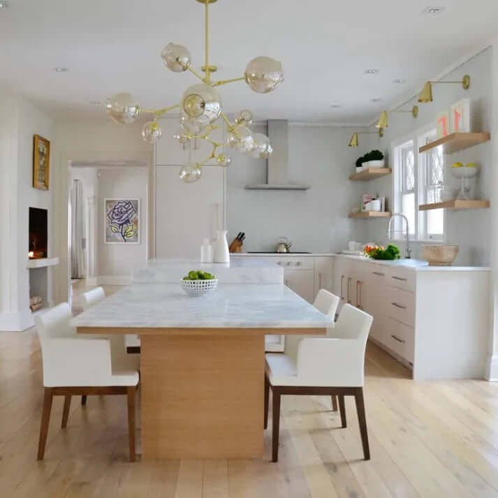 Modern Bubble Glass Sputnik Chandelier