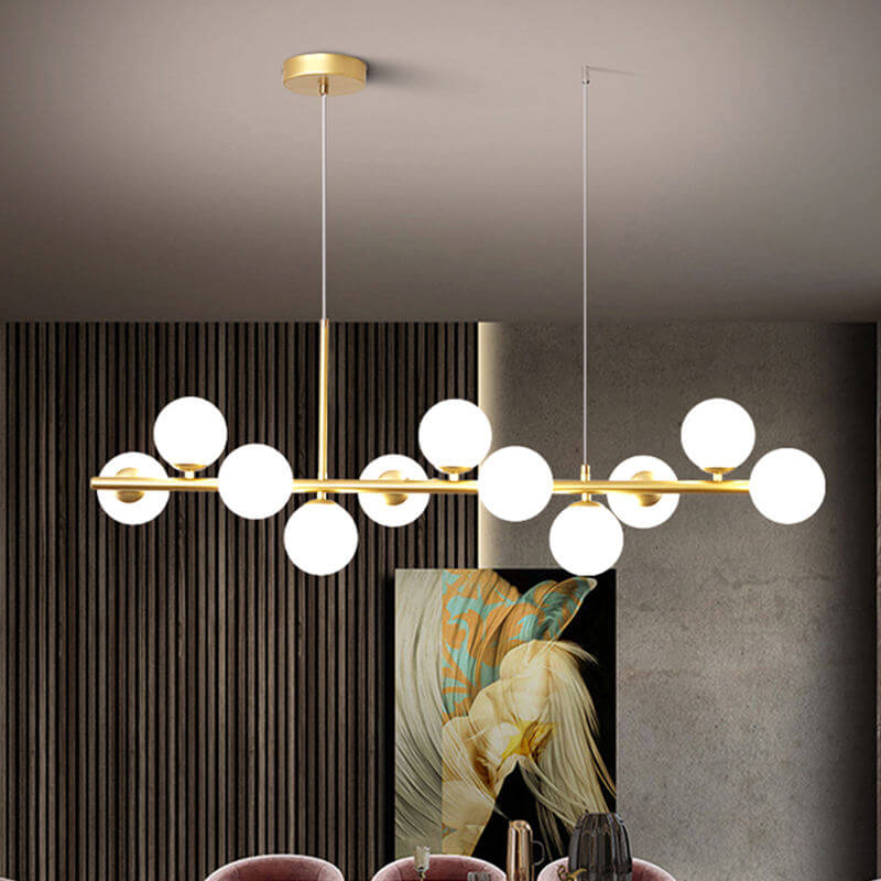Elegant Glass & Iron Pendant Light
