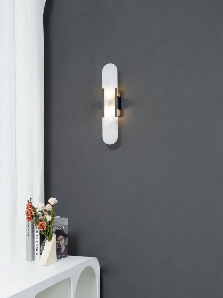 Elongated Alabaster Wall Lamp