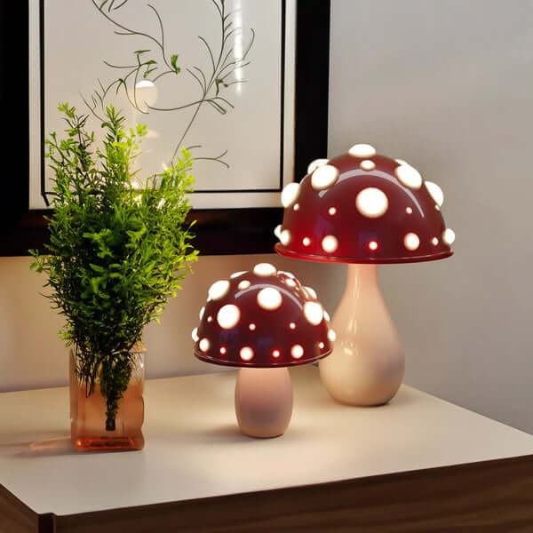 LED Mushroom Table Lamp - Dimmable, Modern Decor