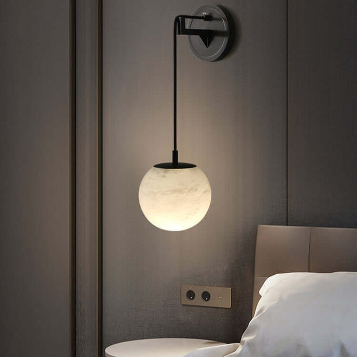 Minimalist Marble Wall Sconce Light Fixture