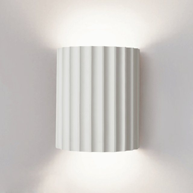 Modern Semi-Circular Resin Wall Sconce