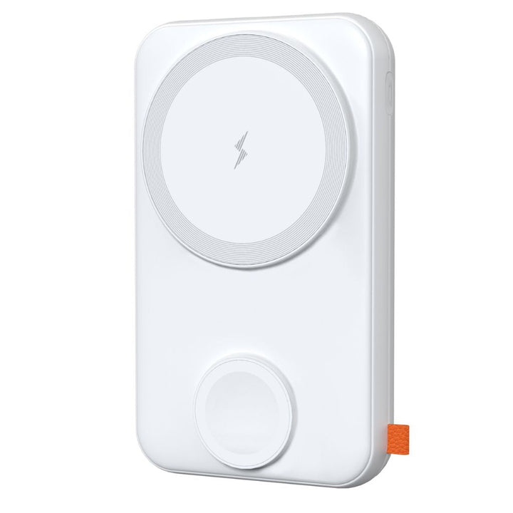 2-in-1 PowerBank with wireless, Type-C charging; sleek design, LED display, magnetic attachment, dual port for fast charge.