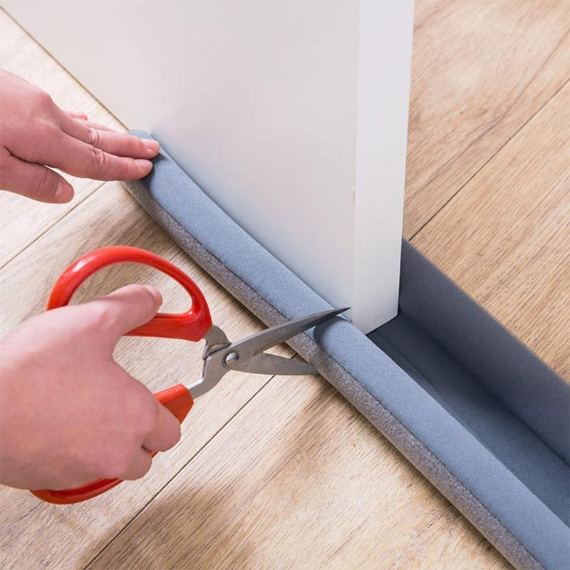 Home insulation door seal kit with 2 draft stoppers. Reduces cold drafts, saves energy & blocks dust.